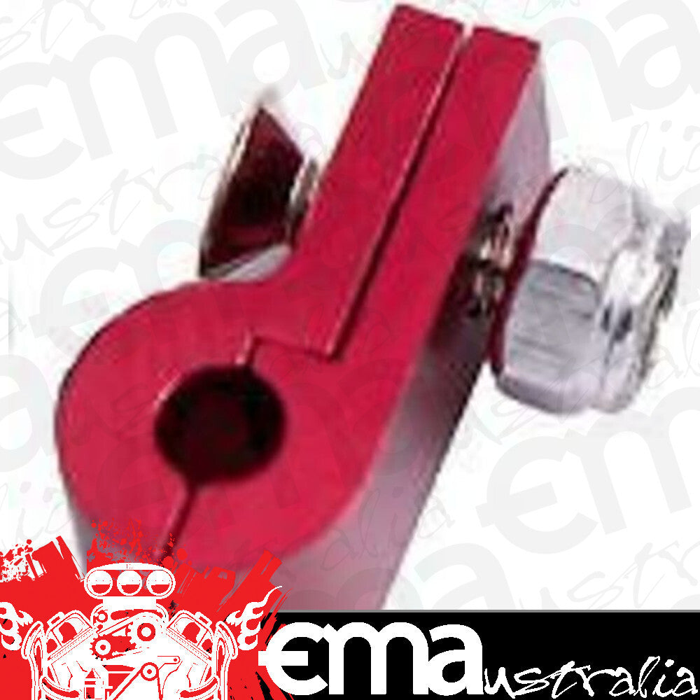 Aeroflow AF157-07R Billet P Style Clamp -4 Hose Red 11.1mm ID Or 7/16" ID