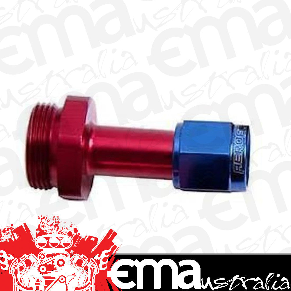 Aeroflow AF160-06-1 -6AN Holley Carb Inlet 4150 Blue Swivel Nut (Pair)