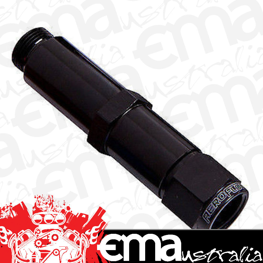 Aeroflow AF161-08-1BLK Barry Grant Demon Dual Inlet -8AN Black Swivel Nut (Pair)