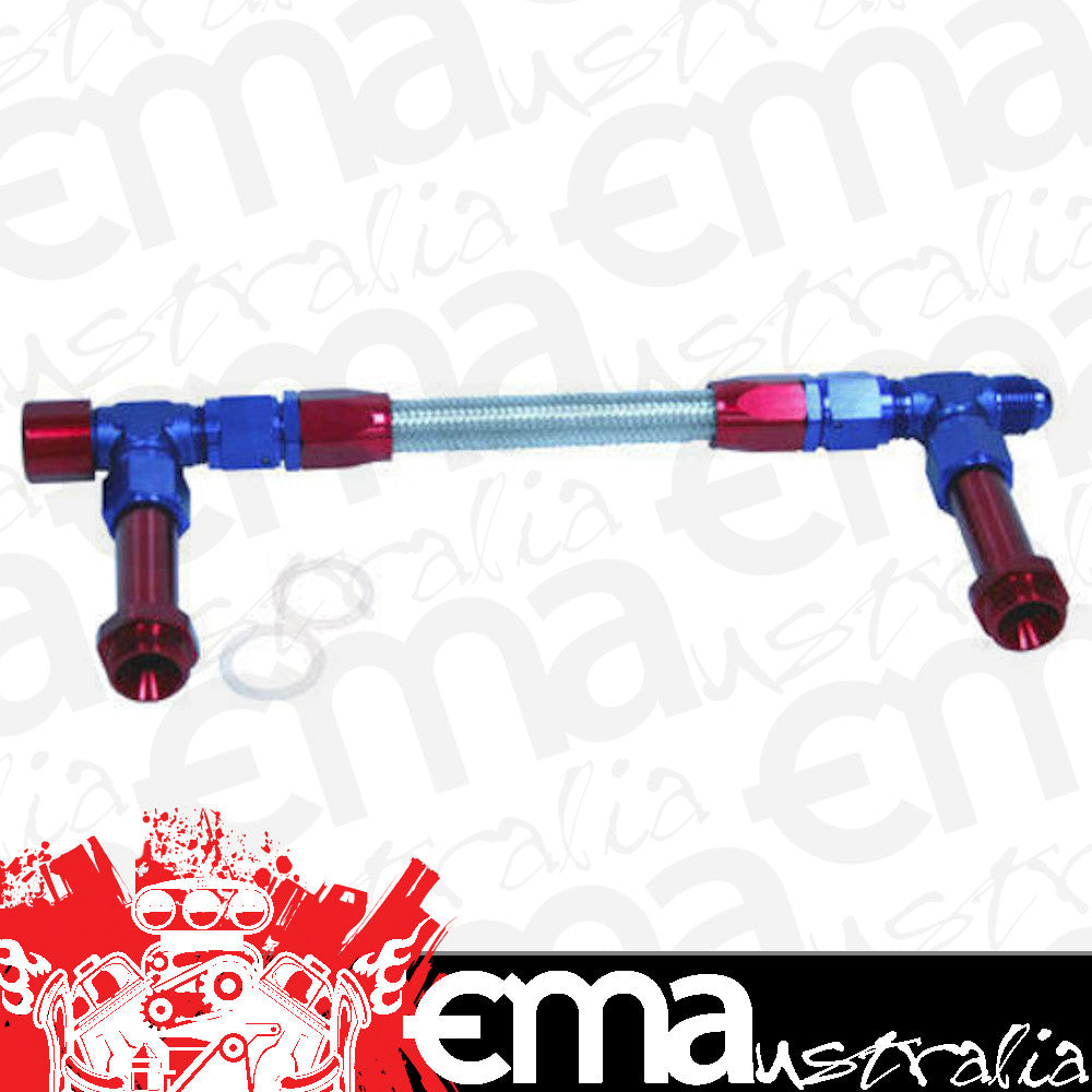 Aeroflow AF161-08 Barry Grant Demon Dual Inlet -8AN Blue Suit 2 x Metering Blocks