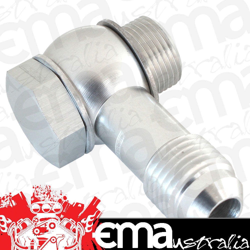Aeroflow AF167-06S Holley - Fitech - 9/16" to -6 Inlet Fitting Kit Silver