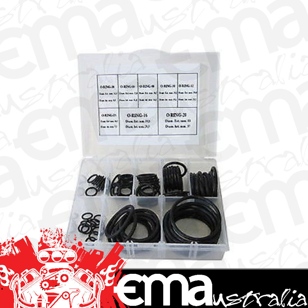Aeroflow AF175-KIT Epr O-Rings -3 to -20AN Pk 10 Of Each In Plastic Case