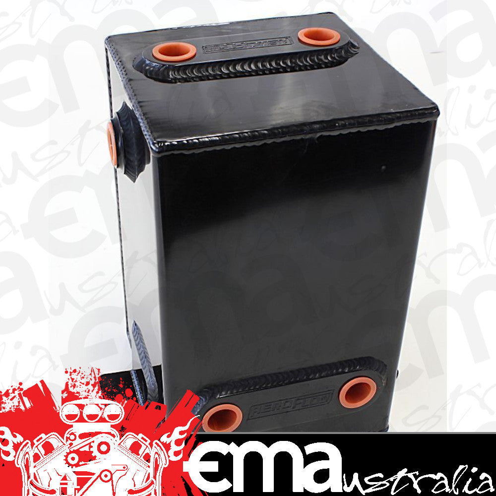 Universal Fabric Alloy Tank 3L x 6 -8 ORB Black with Mount Tabs Aeroflow Performance Products AF77-1012BLK