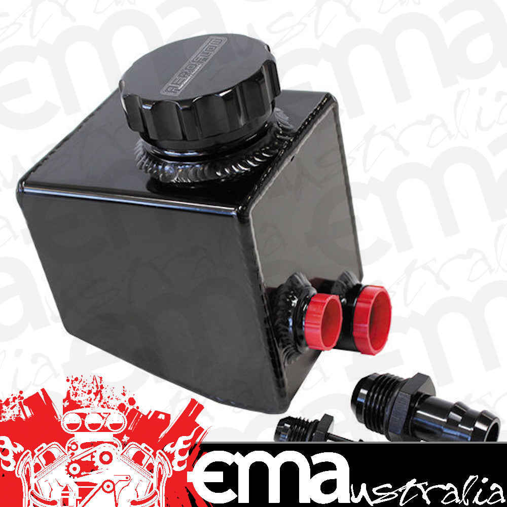 Aeroflow AF77-1020BLK LS Power Steering Reservoir Barb Fittings Inc -10 & -6 ORB