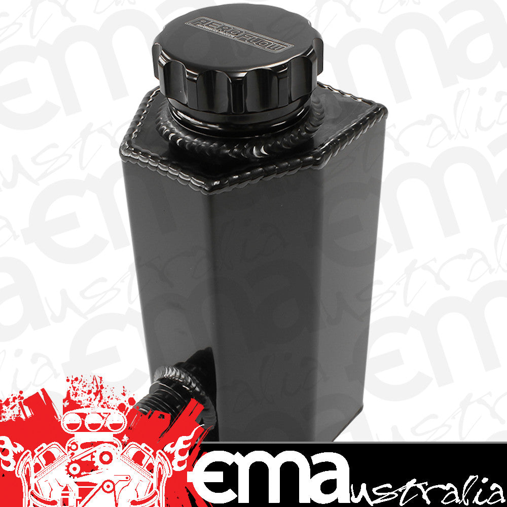Aeroflow AF77-1032BLK Universalersal Power Steer Tank with Baffle -8AN & -10AN Black