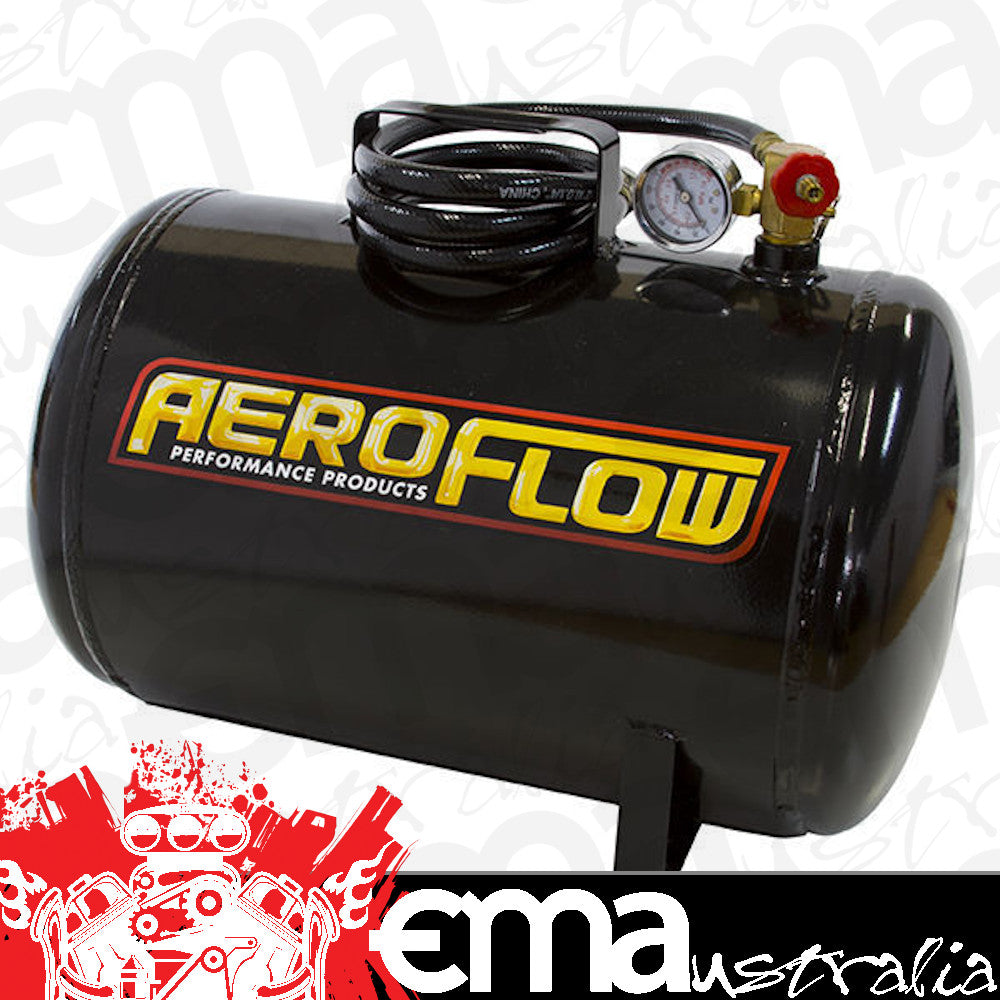 Aeroflow AF77-3000 5 Gal Port Able Air Tank Black with Tank Valve 125 Max Operat