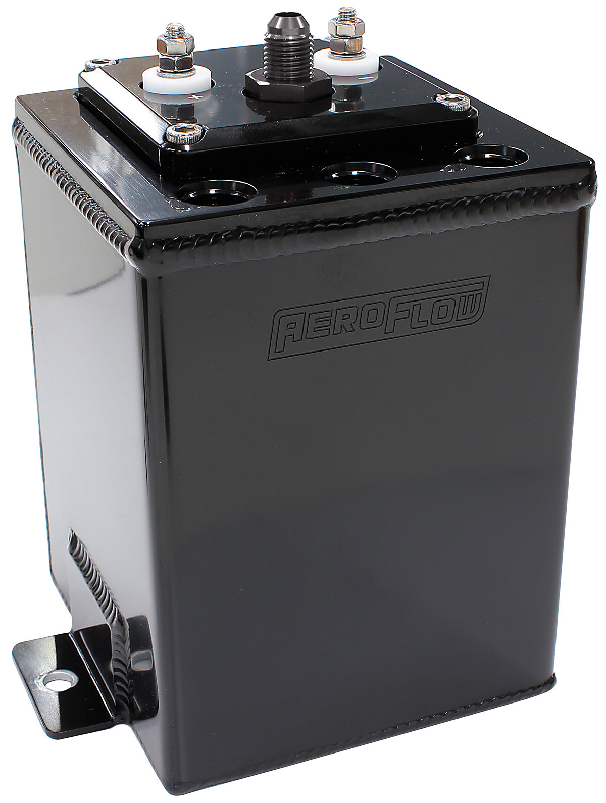 Aeroflow AF77-4055BLK SINGLE PUMP SURGE TANK SUITS 40mm FUEL PUMPS BLACK