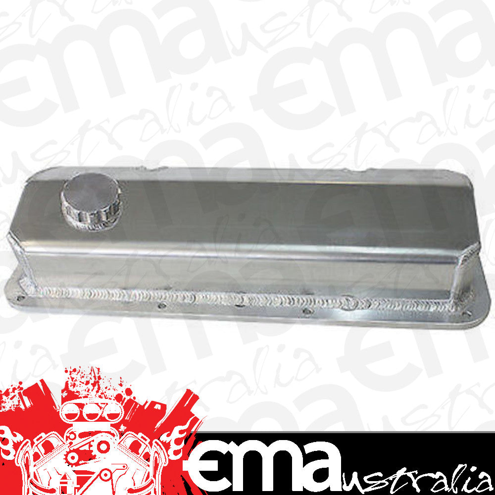 Ford Small Block Cleveland 302-351C.I.D. V8 Fabricated Valve Covers Polished Suit 302-351C Aeroflow Performance Products AF77-5001-12