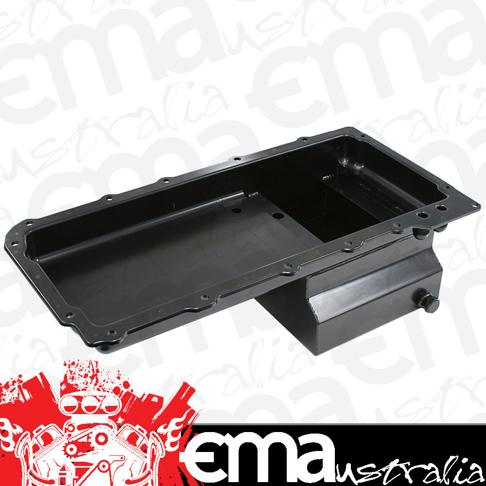 Nissan Patrol With Chev LS Series engine Fabricated Oil Pan Rear Sump Hq-Wb Style Pan Aeroflow Performance Products AF82-2014