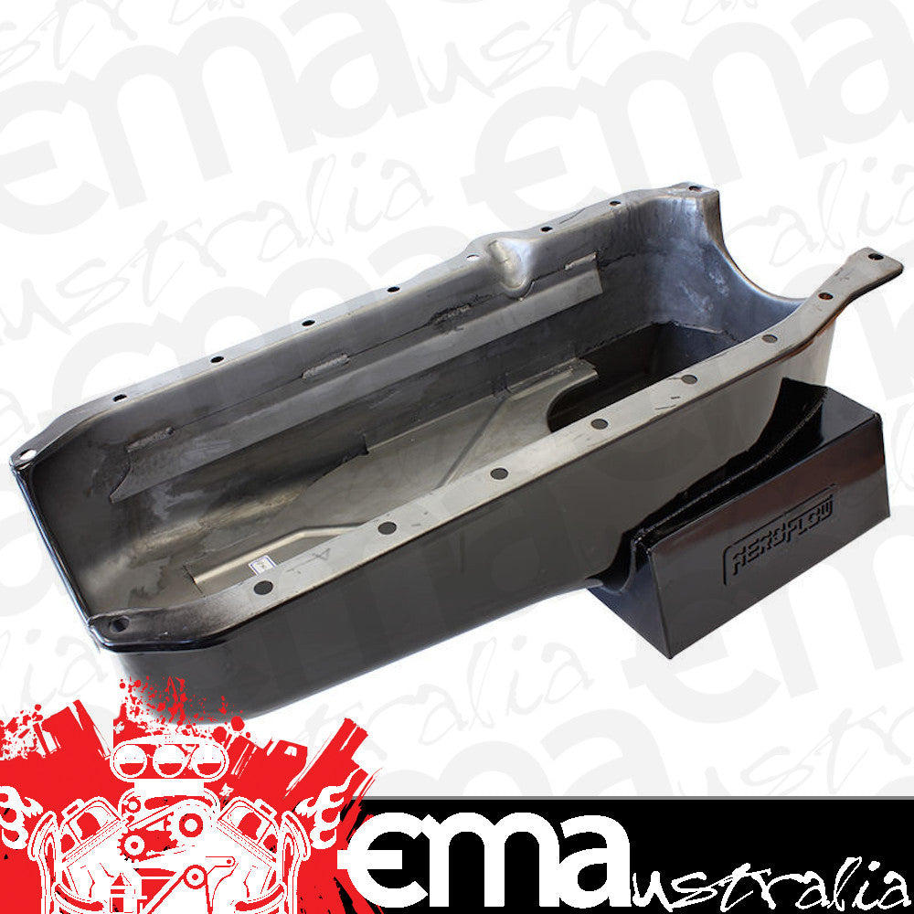 Holden HQ-WB with Chev small block V8. Street/ High Performance Super Pan SBC Hq Hj Hx Hz Wb 1-Pce Seal R/H Aeroflow Performance Products AF82-2201-1PC