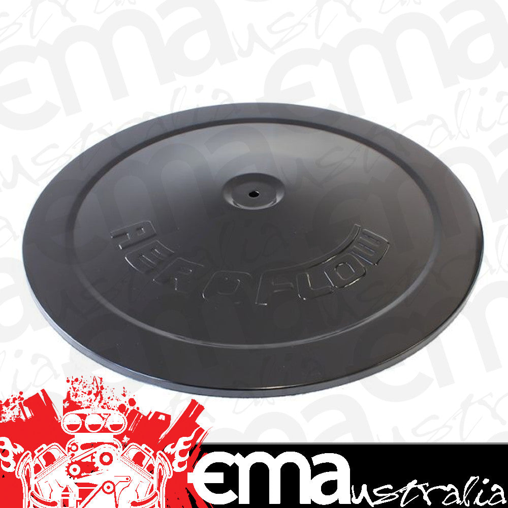 AEROFLOW 14" AIR CLEANER TOP AF85-6842X BLACK WITH AEROFLOW LOGO