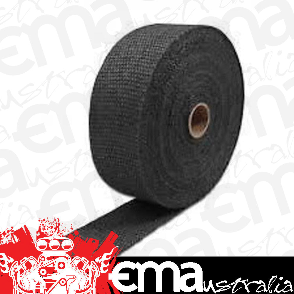Universal Exhaust Insulation Wrap1"x50Ft50 Foot Black Roll Aeroflow Performance Products AF91-3004
