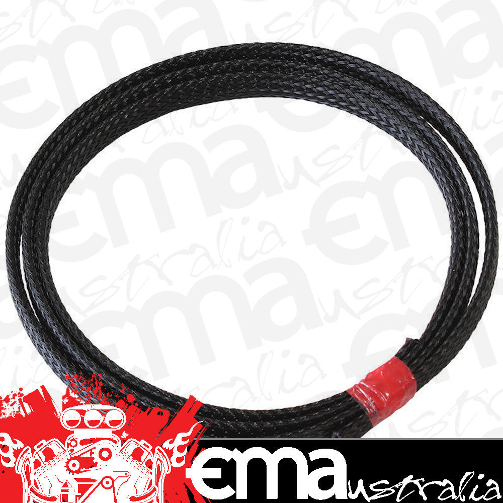 Aeroflow AF91-7051 1/2" 1 Meter Heat Flex Braid Black Tight Weave High Coverag