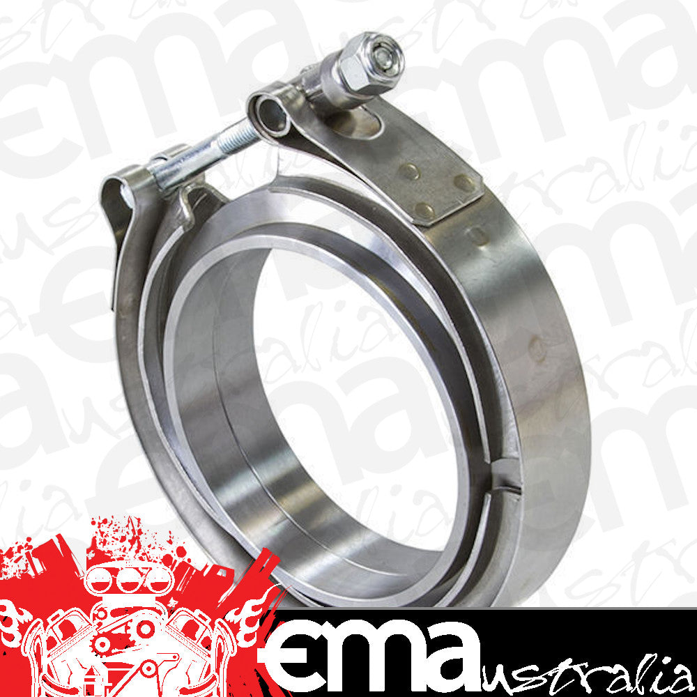 Aeroflow Performance Products AF92-5000SS 5" V Band Clamp Kit 2 x Weld Rings & 1 x Stainless Clamp
