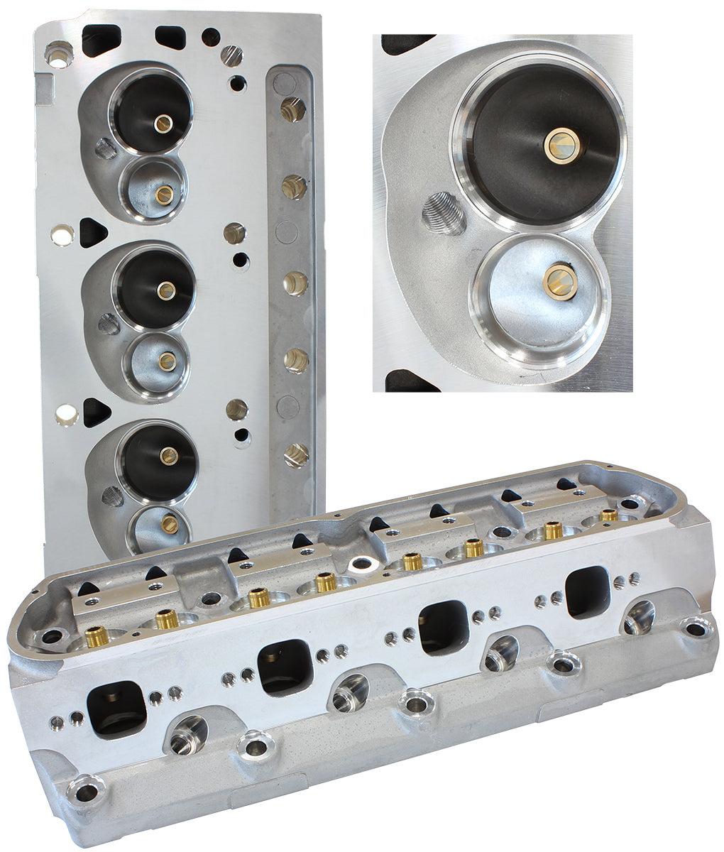 Aeroflow AF95-0347 SBF 185CC Aluminium Heads Bare 58CC Chambers 2.02"/1.60"