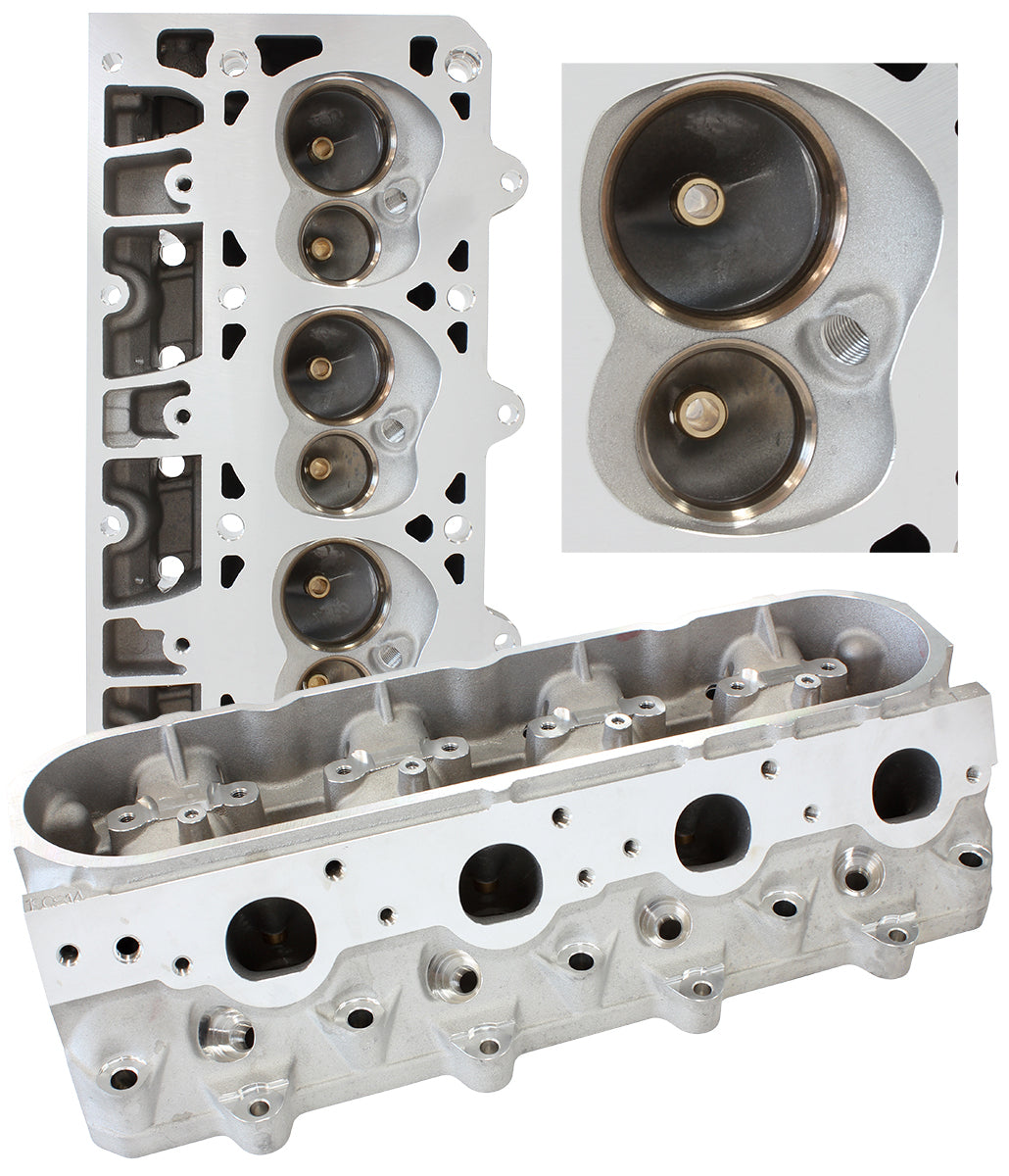 Aeroflow AF95-0408 GM LS 276CC Alumin Heads Bare 70CC 2.165"/1.60" Valve (Pair)