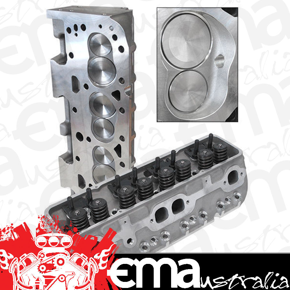 Aeroflow AF95-2327 SBC 350 400 *(Pair)* Assemb. S/P Alloy Cylinder Heads 180CC