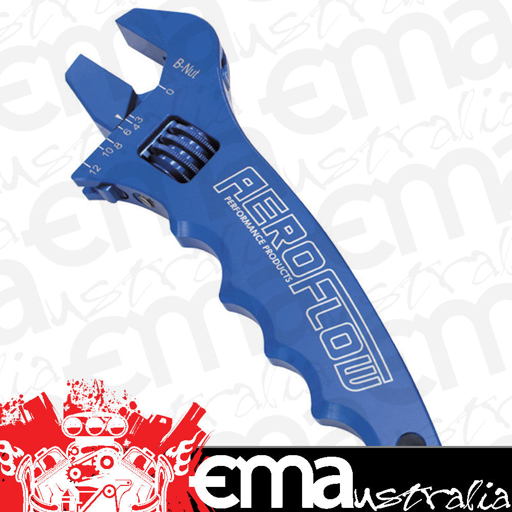 Aeroflow AF98-2003 Adjustable Wrench Grip Spannerblue -3AN to -12An