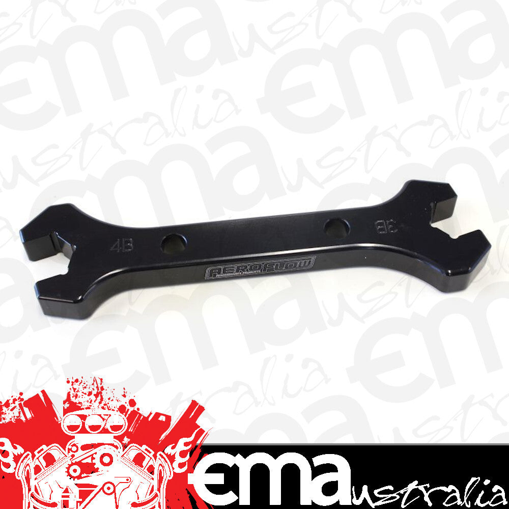 Aeroflow AF98-2004-1-4-3 Double Ended Wrench Single Black Wrench -3AN to -4An