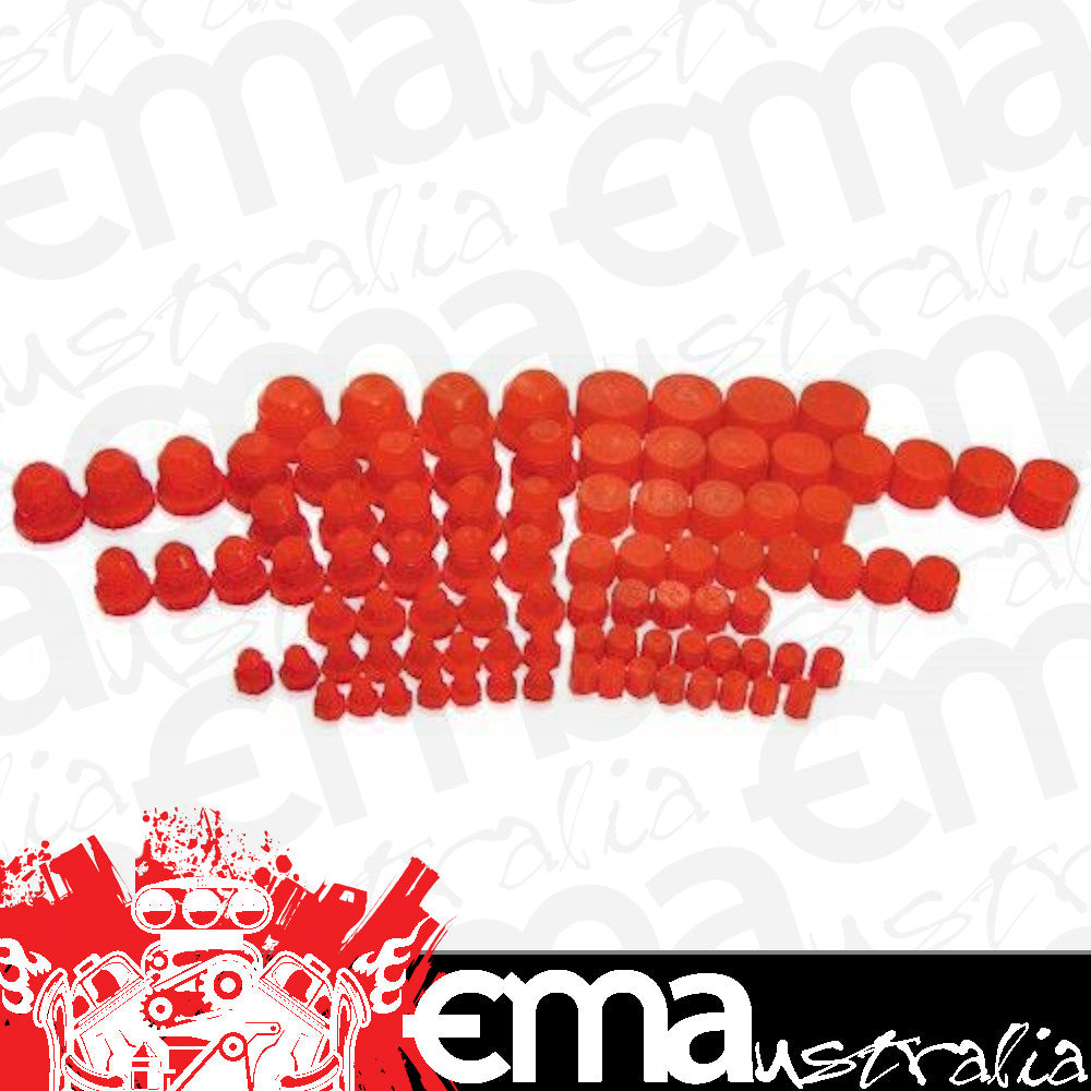 Aeroflow Performance Products AF98-2025 Plastic Dust Cap & Plug 96 Qtyassorted Sizes -3AN to -20An