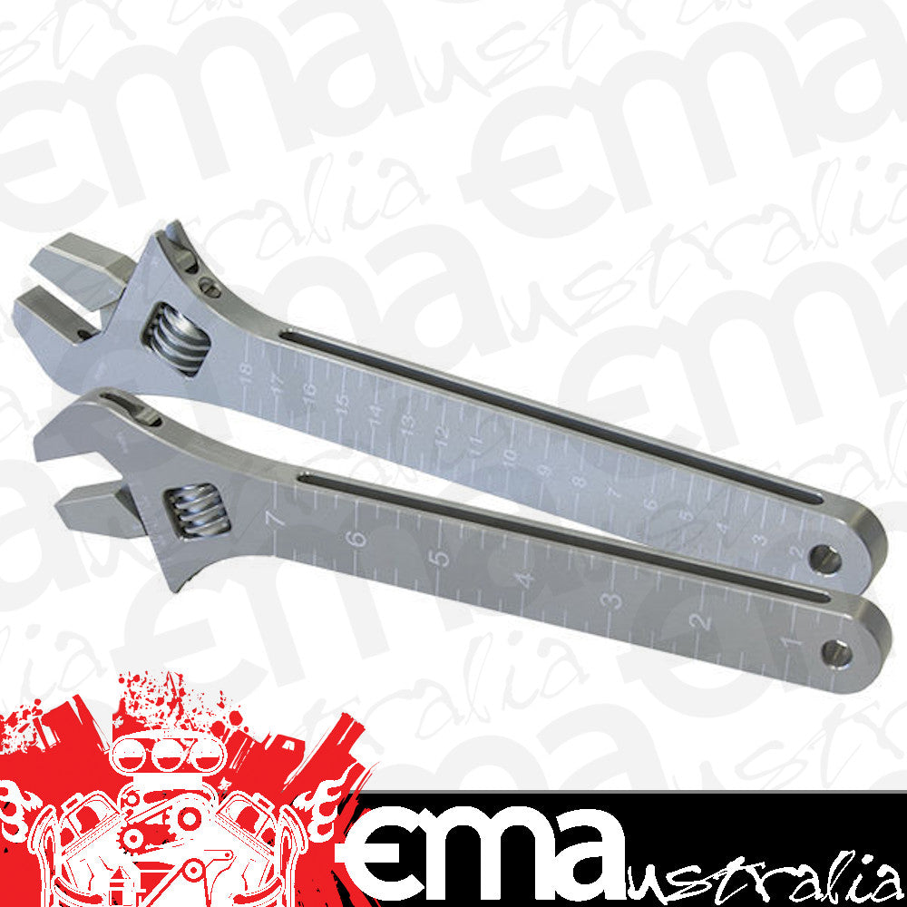 Aeroflow AF98-2038S Adjustable Spanner Wheelie Silver Lge For Up to -12 B-Nut