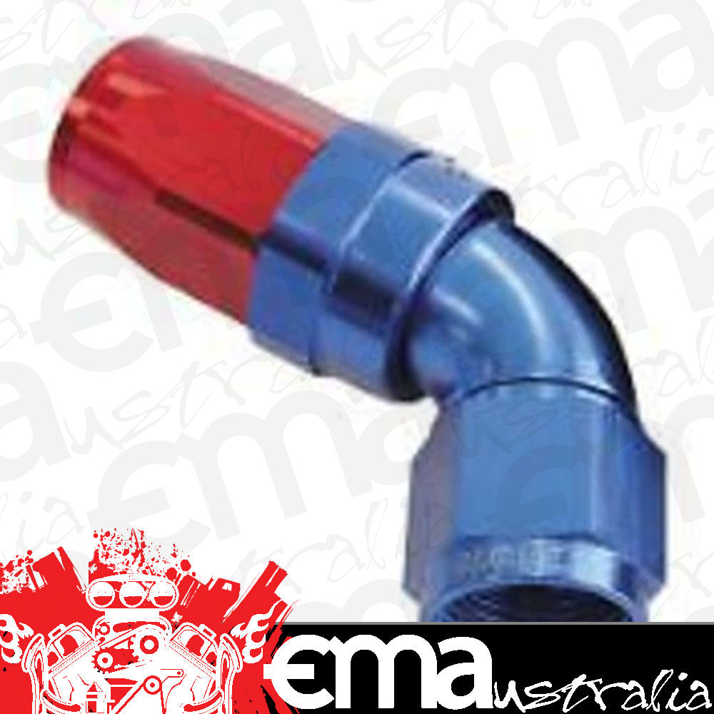 Aeroflow 100 & 450 series braided hose 60 Deg End -10AN Blue Full Flow Taper Style Aeroflow Performance Products AF198-10