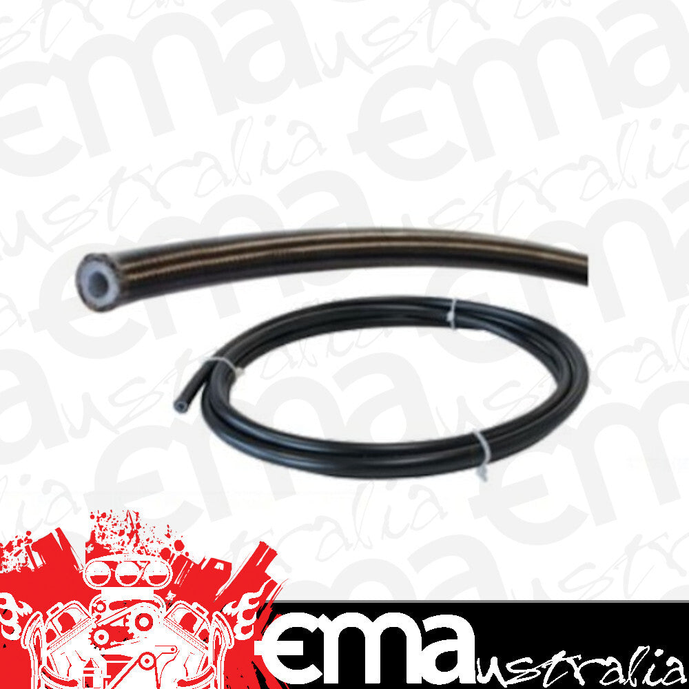 Aeroflow AF200-03-1MBLKC SS PTFE Braided Hose -3AN 1M Clamshell Pack 6.8mm OD