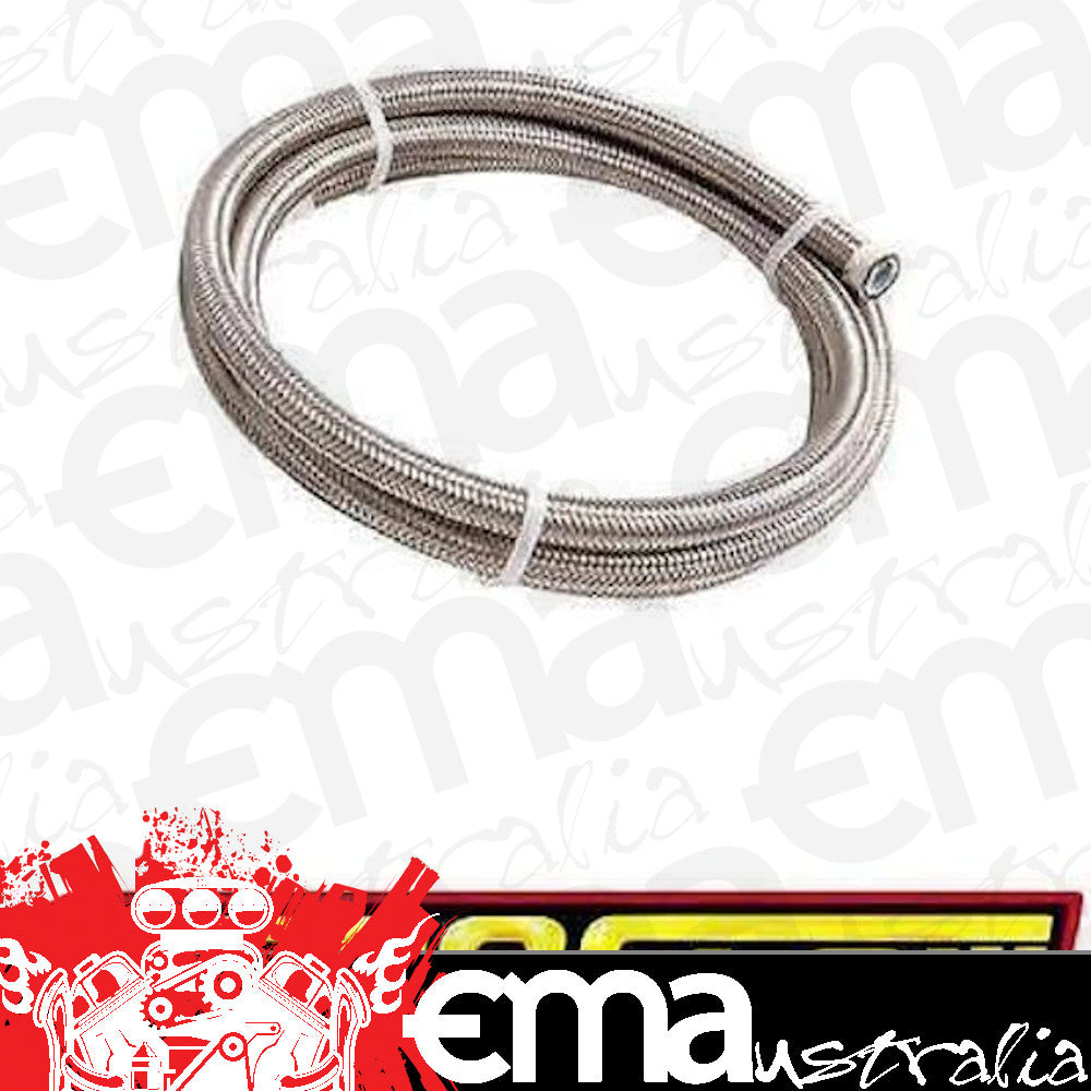 Aeroflow Performance Products AF200-06-1M SS PTFE Braided Hose -6AN 1M Clamshell Pack 11.3mm OD