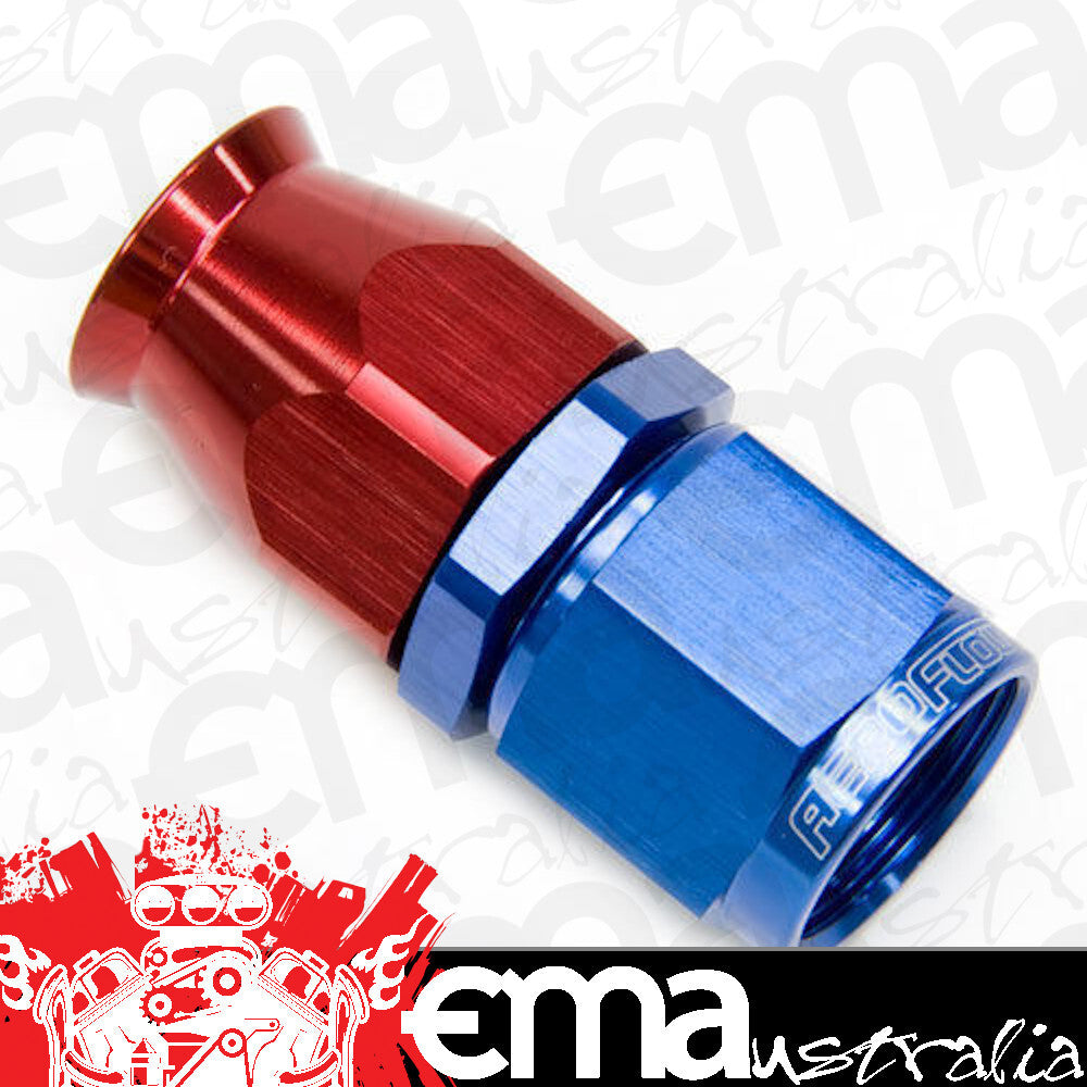 Aeroflow Performance Products AF201-16D Alloy Straight Hose End -16AN Blue Swivel Nut Suit PTFE