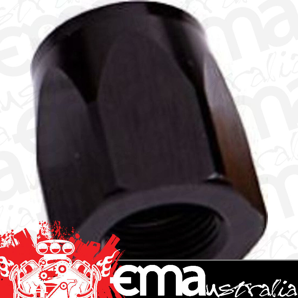 Aeroflow Performance Products AF298-10DBLK Hose End Socket Alloy -10AN Black Suit Braided Hose