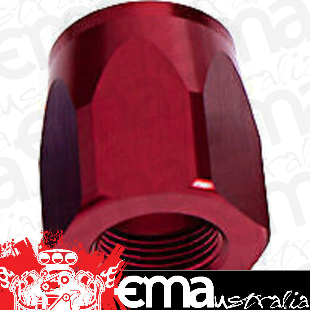 Aeroflow Performance Products AF298-12DR Hose End Socket Alloy -12AN Red Suit Braided Hose