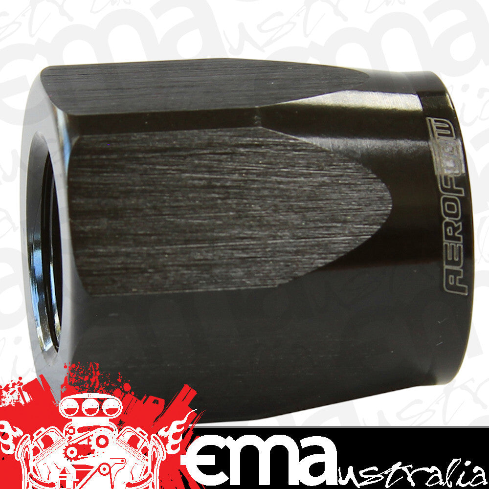 Aeroflow AF298-20DBLK Hose End Socket Alloy -20AN Black Suit Braided Hose