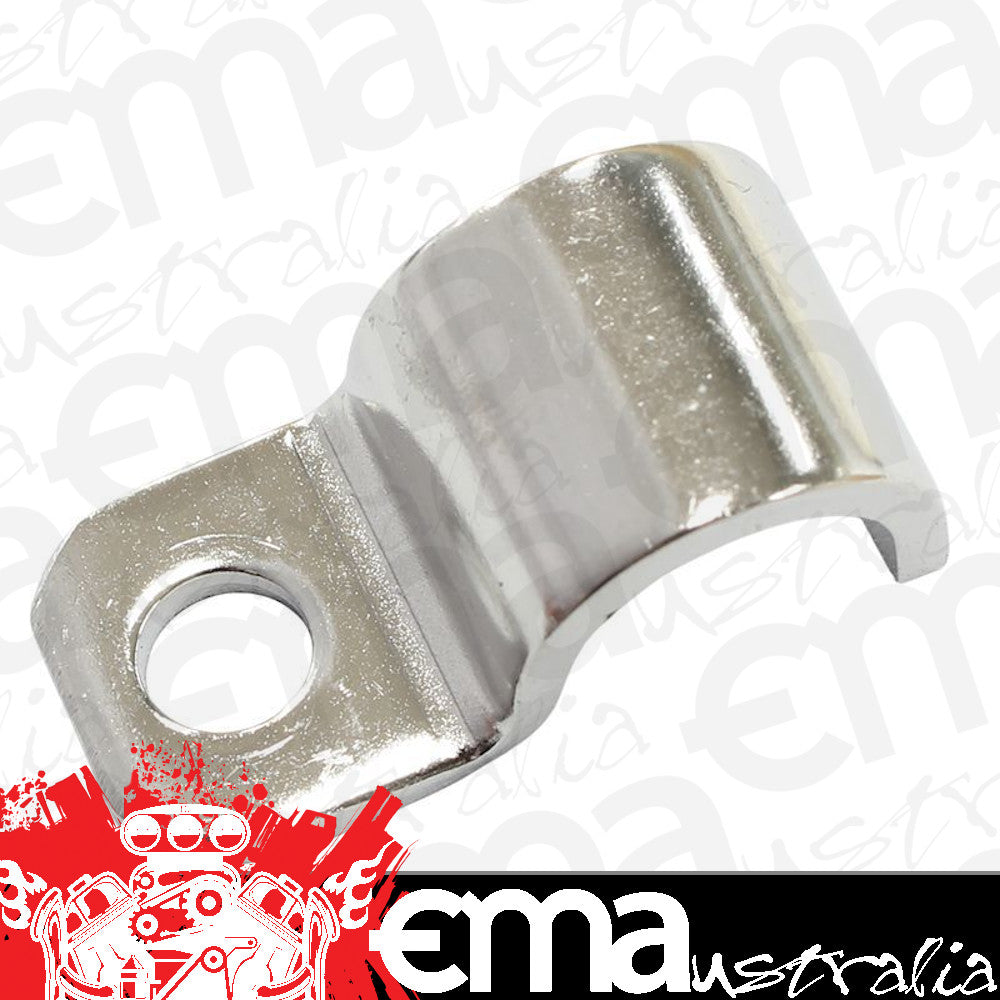 Aeroflow AF300-01 Brake Line Clamps For 3/8" OD Hard Line Stainless Steel x 12