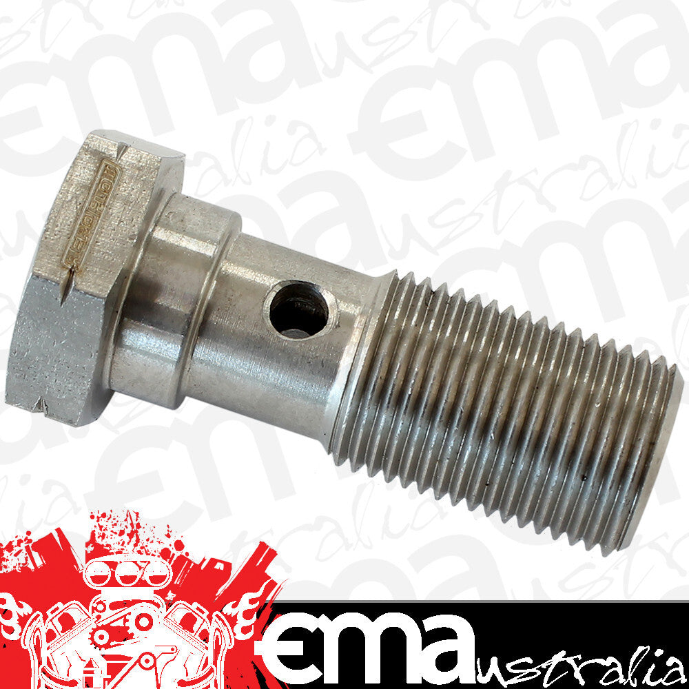 Aeroflow AF303-03 Banjo Bolt 1/8" BSPP Thread Stainless 22.5mm Long