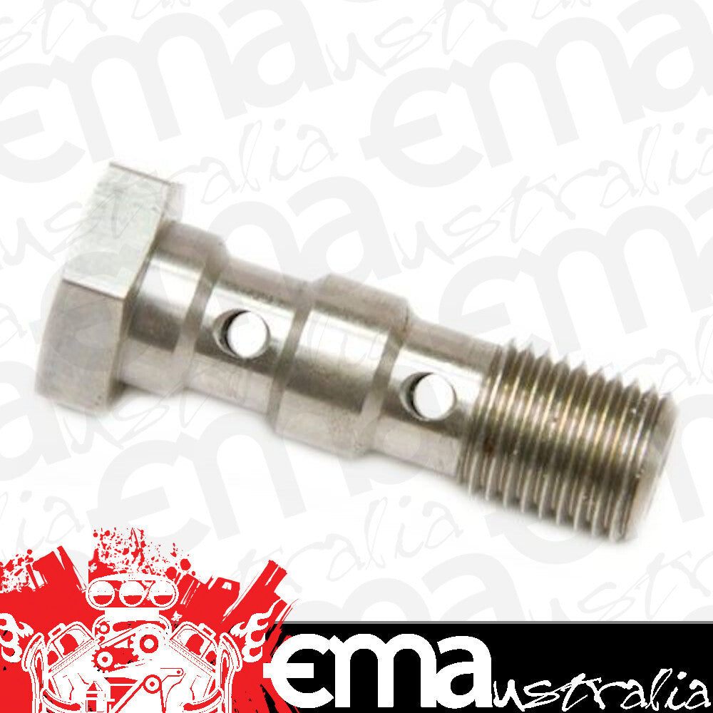 Aeroflow AF306-03 Double Banjo Bolt M10 x 1.00mm Stainless 30mm Long