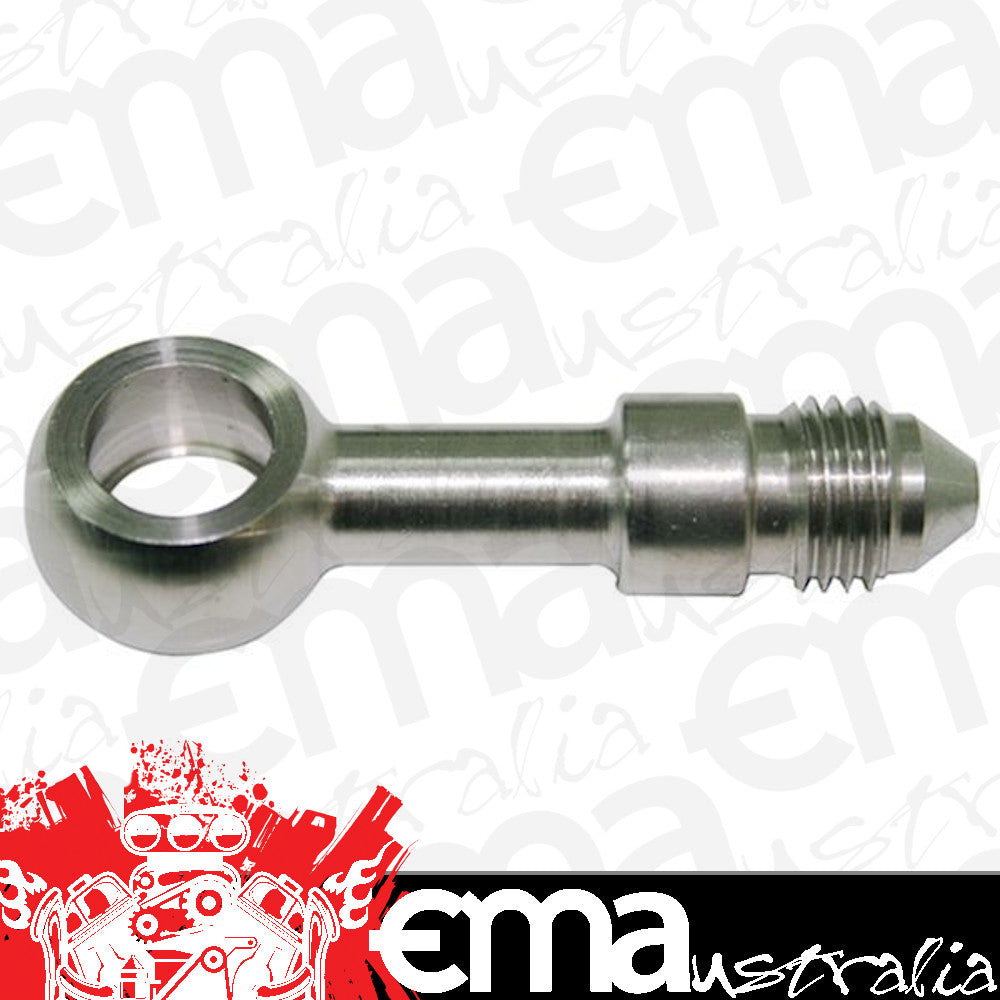 Aeroflow AF311-03L -3AN Straight Male Banjo 7/16"Stainless Steel Long Version