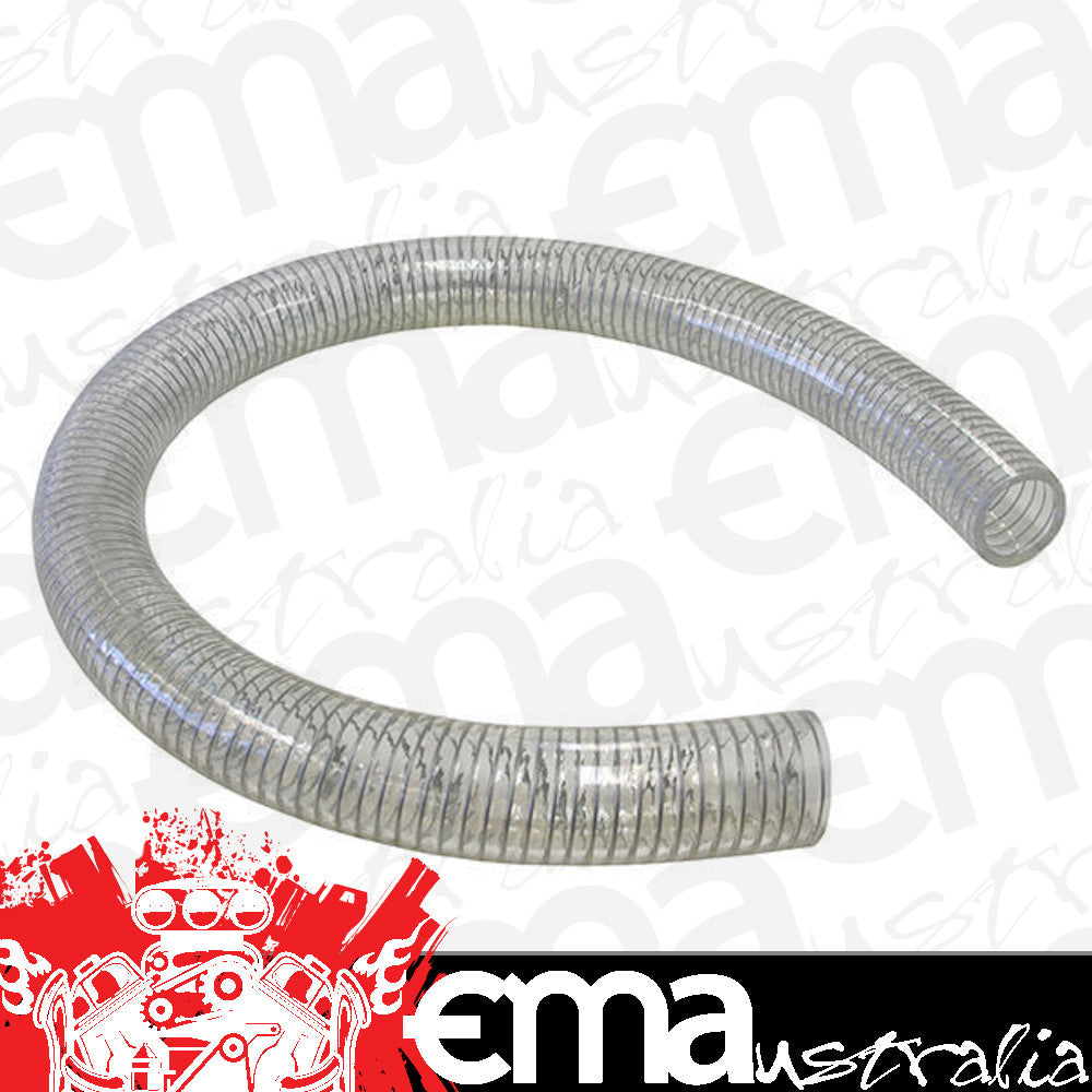 Aeroflow Performance Products AF315-038-1M Reinforced Clear Pvc Breather Hose ID 38mm 1 1/2" AF315-038-1M