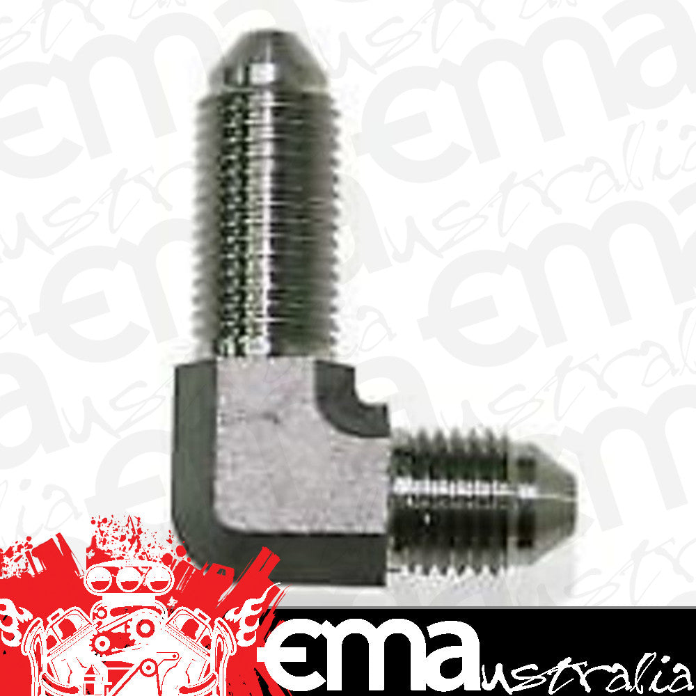 Aeroflow AF323-03 Stainless -3AN Bulkhead 90Deg Stainless Nut Seperate