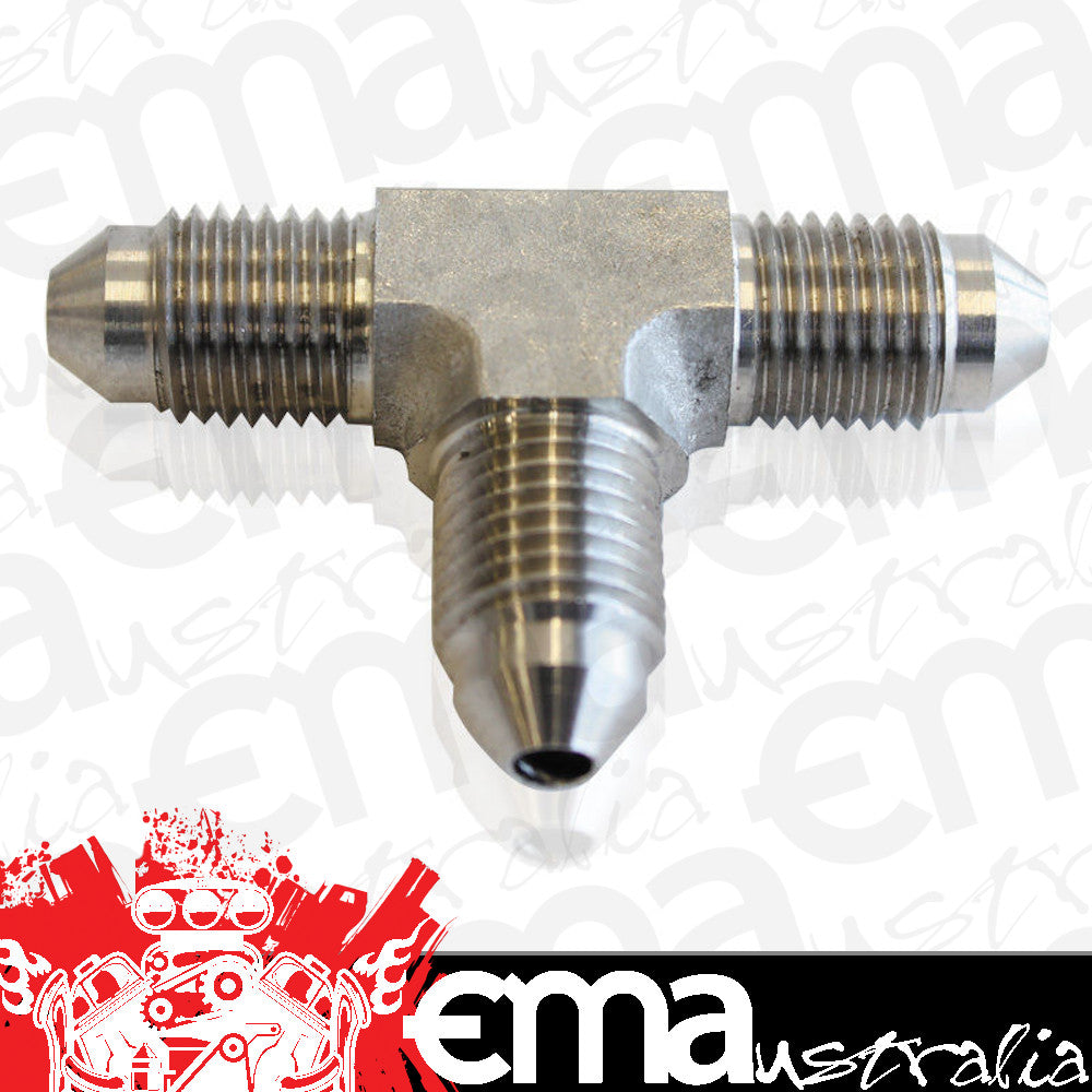 Aeroflow AF327-03 S/S -3AN Male AN Tee Piece Stainless Steel