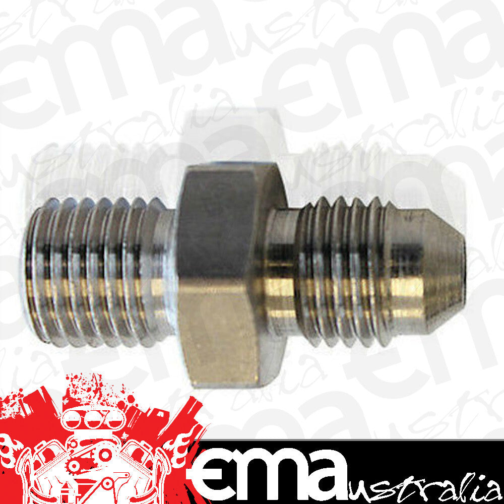 Aeroflow AF351-04 -4AN to M10 x 1.0 Dual Seat Stainless Steel Use AF177-03