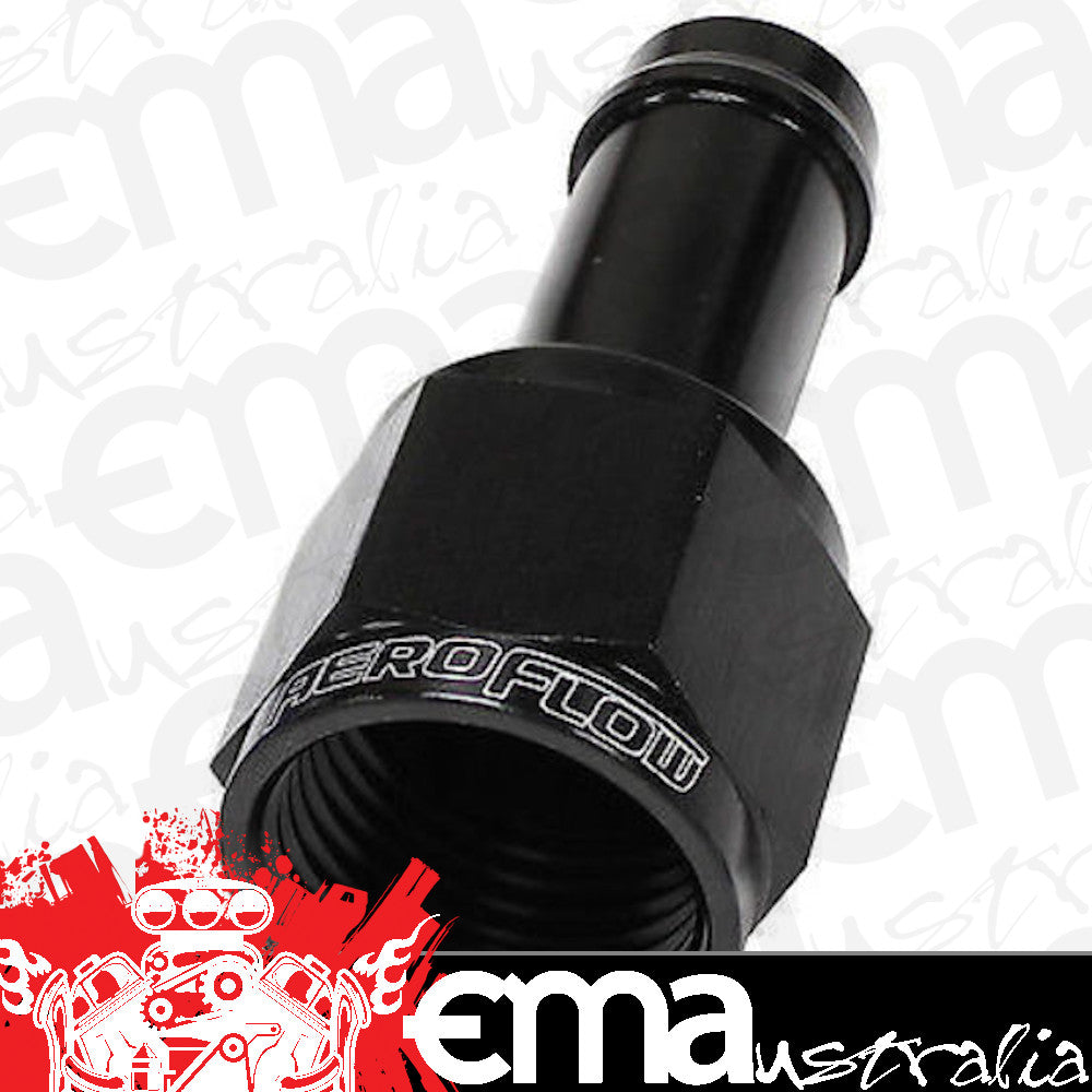 Aeroflow Performance Products AF411-20BLK Female -20 to 1-1/2" Barb Pushon Hose Or Use with AF315-038