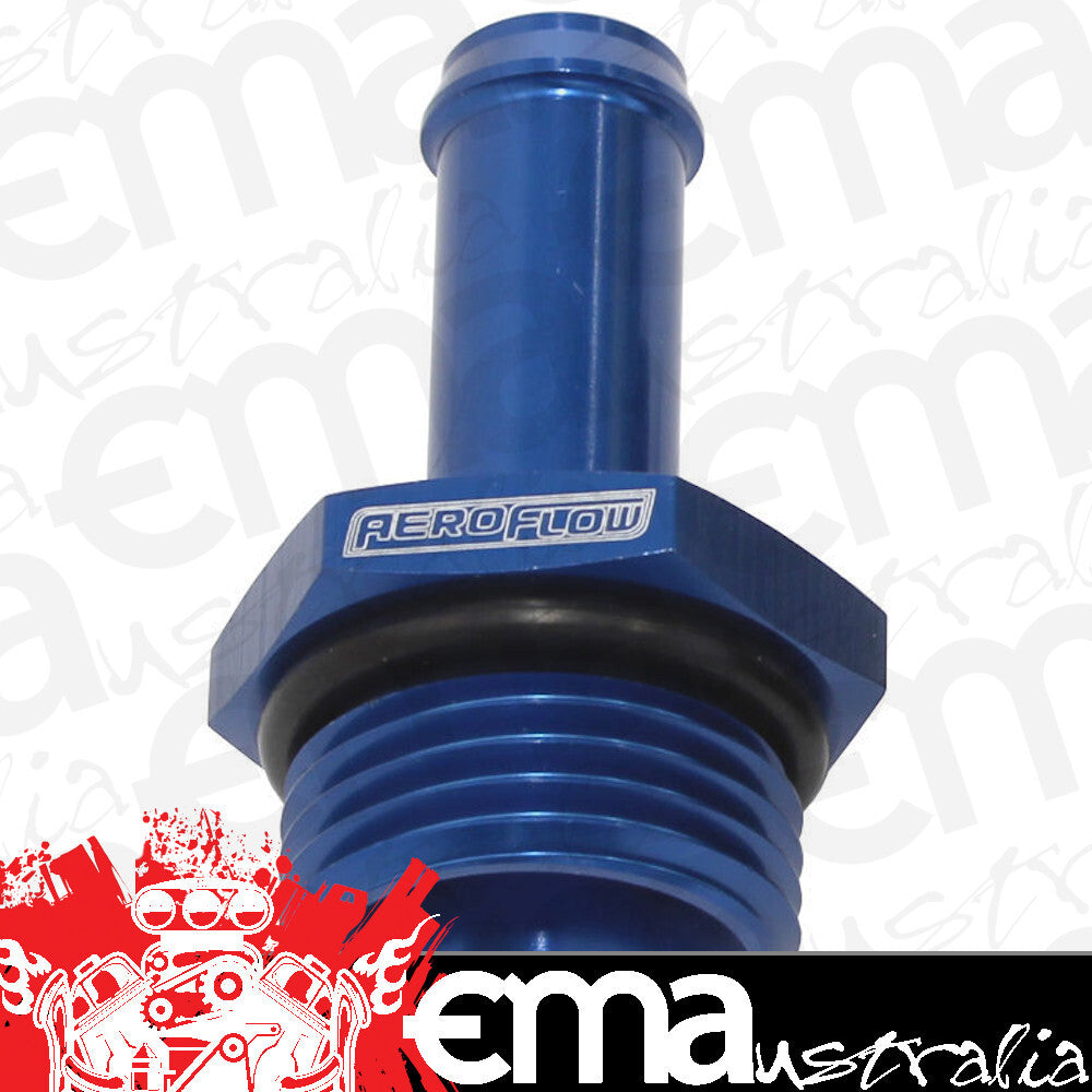 Aeroflow Performance Products AF414-06-05 6ORB to 5/16" Push On Barb Blue