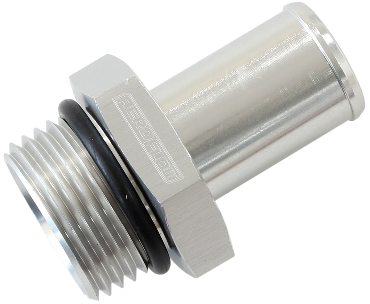 Aeroflow AF414-12-10S -12ORB TO 5/8" PUSH ON BARB SILVER