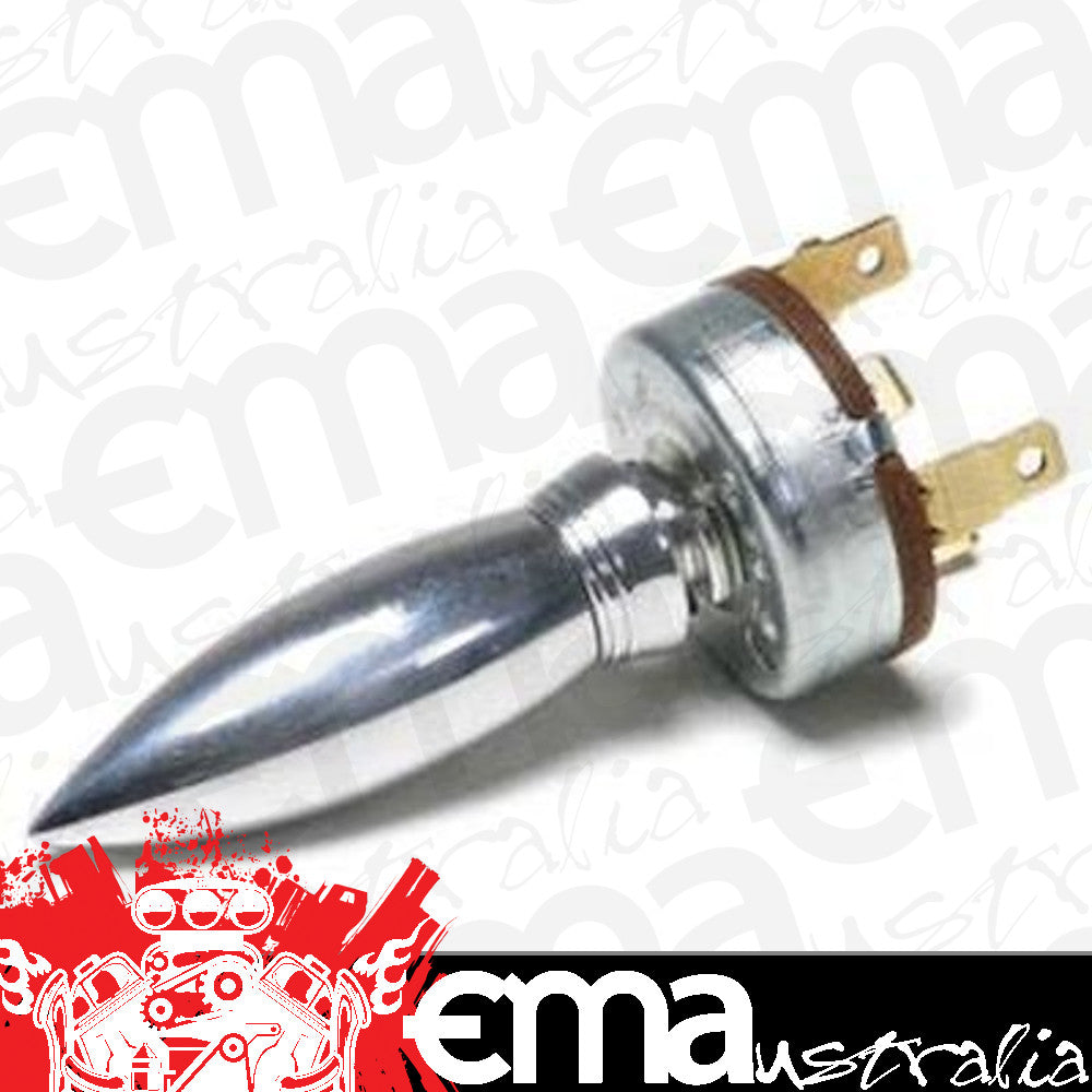 So-Cal Speed Shop SO001-50460 Windscreen Wiper Switch w/ Polished Aluminium Bullet Knob