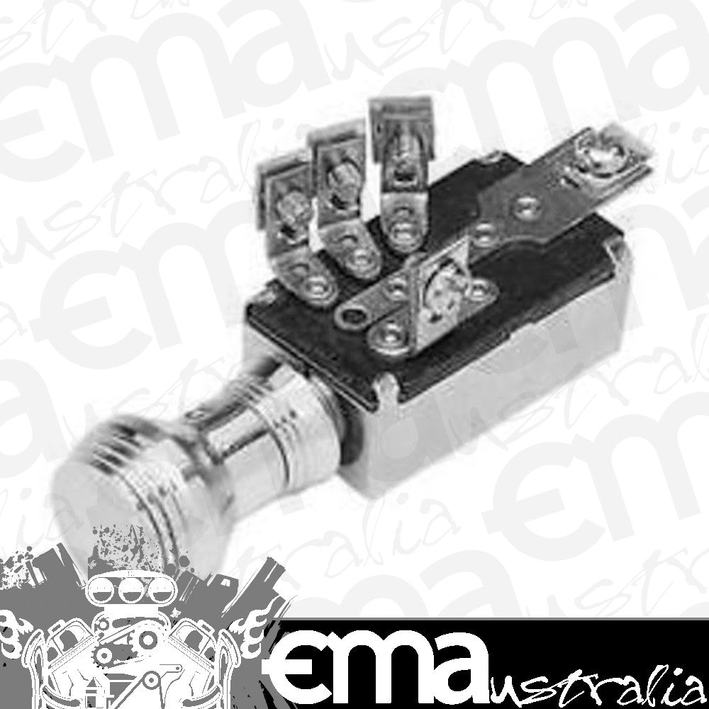 So-Cal Speed Shop SO001-50467 Polished Art Deco 3 Position Headlight Switch
