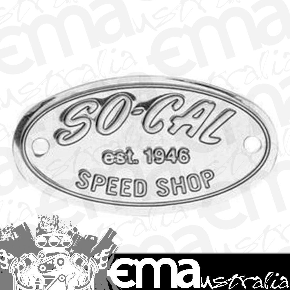 So-Cal Speed Shop SO001-60663 Stainless Steel Badge Polished Finish