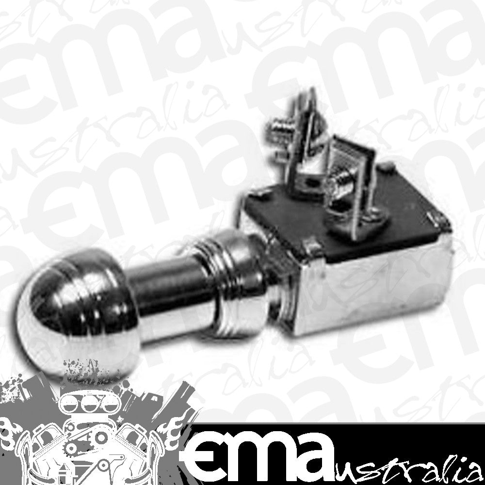 Universal Polished 40 Style Push Horn Switch SO-CAL Speed Shop SO001-60768