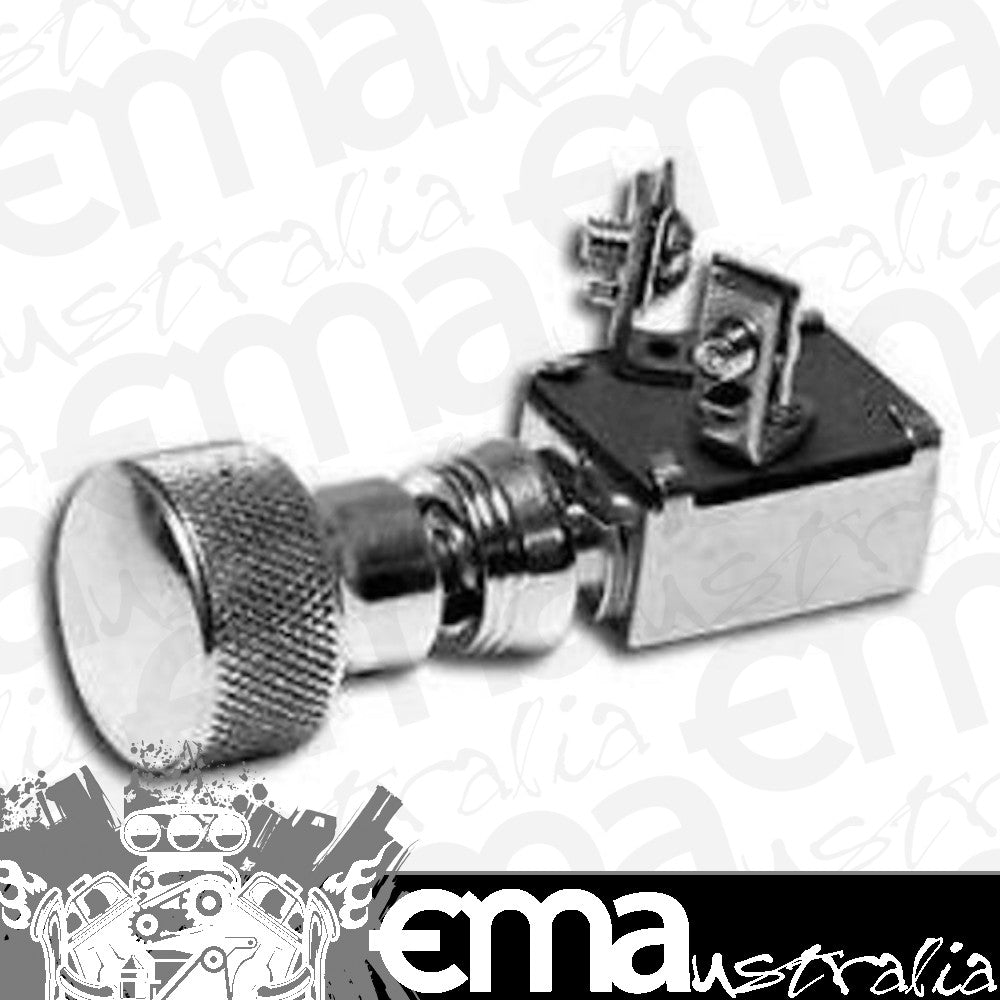 SO-CAL Speed Shop | SO001-60795 | Polished Knurled Push Horn Switch