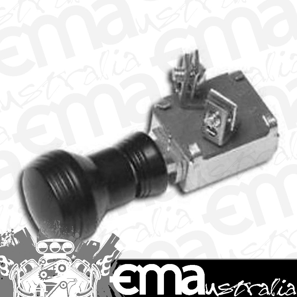 Universal Art Deco Style Push Horn Switch Black Knob SO-CAL Speed Shop SO001-62144