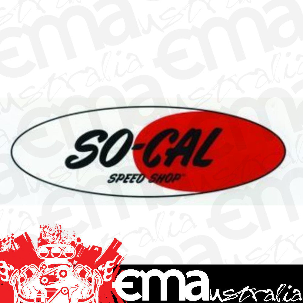So-Cal Speed Shop SO001-91033 Oval Tool Box Sticker 11" x 3.5"